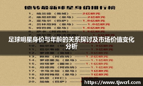足球明星身价与年龄的关系探讨及市场价值变化分析